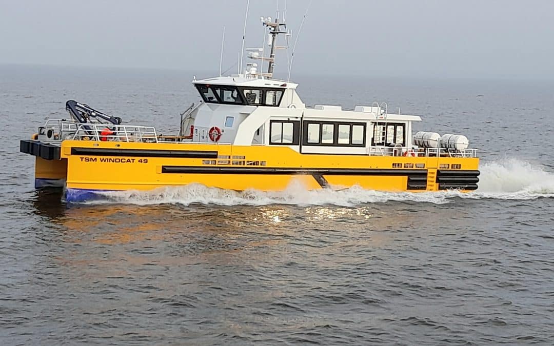 [Actualité travaux] Le TSM WINDCAT 49 arrive sur site