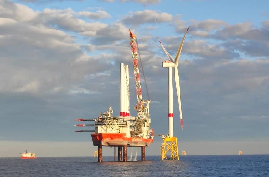 The first offshore wind turbine in Brittany has been installed